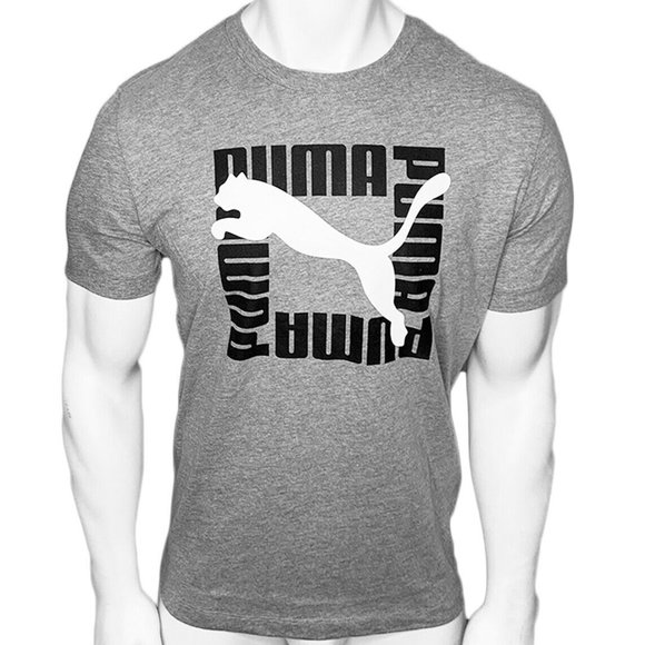 NWT PUMA MEN'S GRAY SHORT SLEEVE T-SHIRT SIZE M - Picture 1 of 3